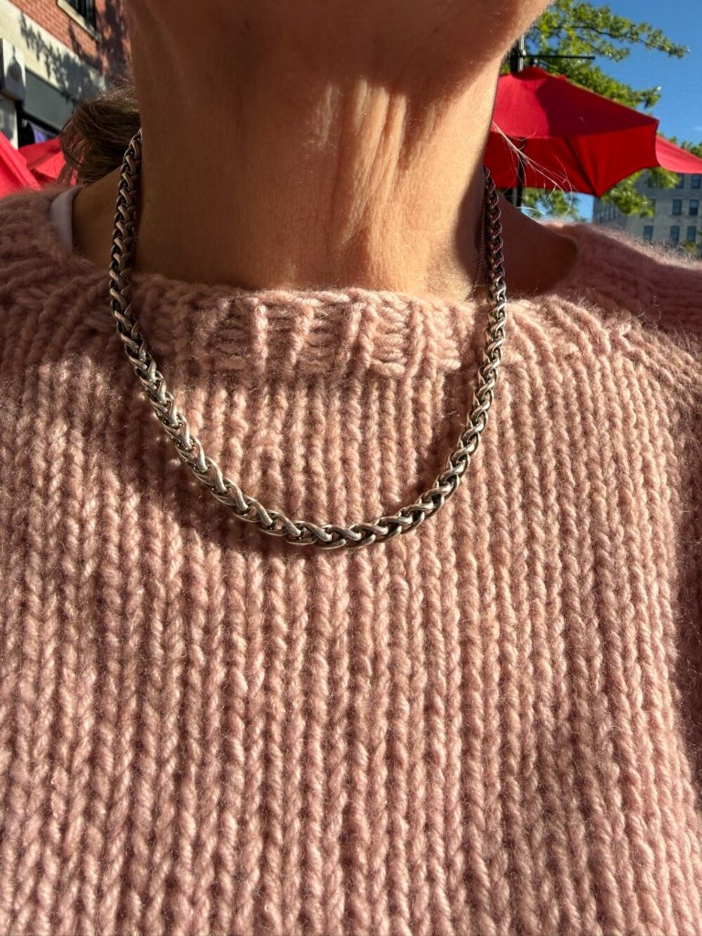 David Yurman 17 inch Vintage Wheat Chain Necklace
